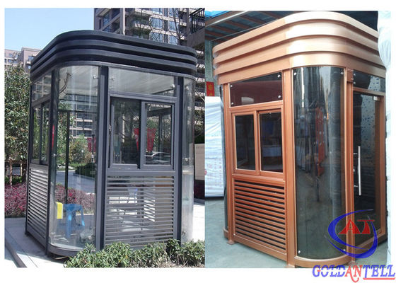 Temporary Entrance Exit Security Parking Booth Stainless Steel Material