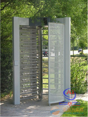 Revolving Security Full Height Turnstile Speed Gate Systems With Card Reader System