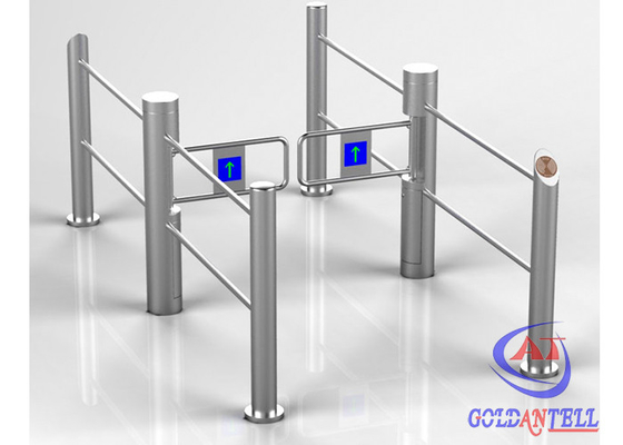 Automatic Flexible Running Swing Turnstile Durable Stainless Steel for Stores , Supermarket