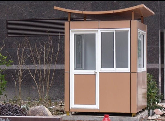 Unique Design 20 Year Lifetime Stainless Steel Prefab Guard Booth Round / Square