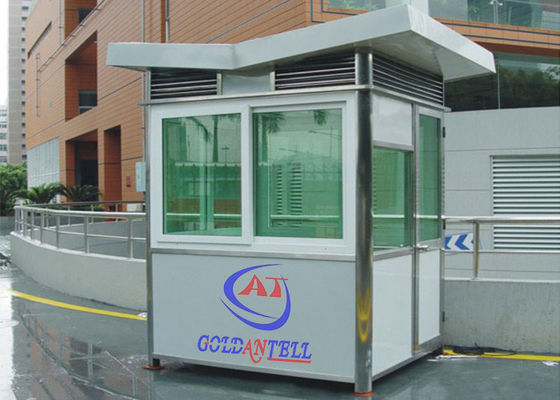 Portable Security Guard Booths , Outdoor House Stainless Steel Guard