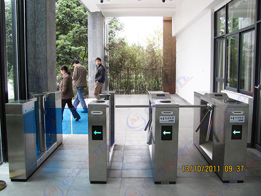 Rustproof Steel Bi Directional Tripod Turnstile Gate Pedestrian With Rfid Reader