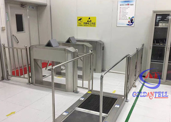 Three Passageways ESD Electric Tripod Turnstile Gate Portable 3 Arm For Workshop