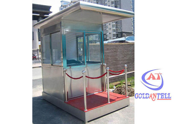 Economic Prefabricated Portable Ticket Booth Outdoor Security Sentry Box With Wheel