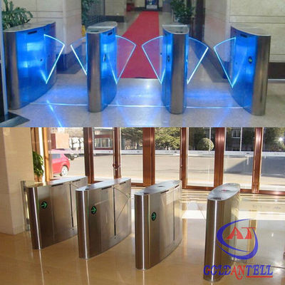 Coin access and Barcode Flap barrier gate of visitor  ticketing management system