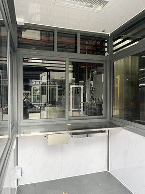 Portable Stainless Steel Prefabricated Sentry Box Toll Booth Kiosk Shed Custom Size Design