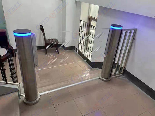 ZK Face Recognition Swing Barrier Gate 1400mm Stainless Steel IP54