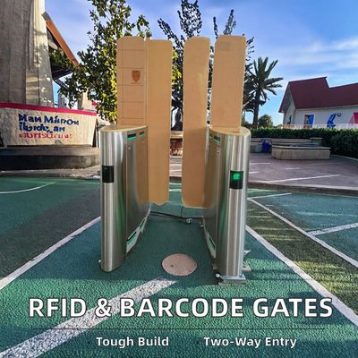 Stainless Steel Speed Gate Turnstile with RFID 0.2s Barrier Time