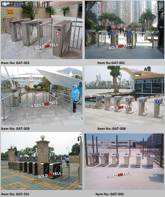 Revolving Tripod Turnstile with 550mm-600mm Passage Width 30-40 Persons/Min Pass Speed and 220~240/110 V(AC) Power Supply