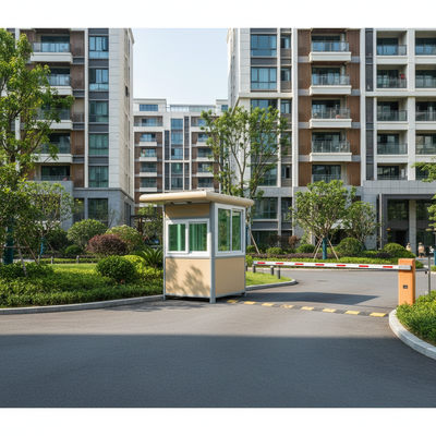 Composite Panels Security Guard House Customizable Gross Weight 320KG 550KG Depend Size Weather Resistant Security Shelter