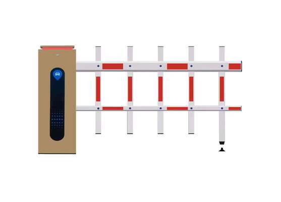 3-6 Meter Rail Length Cold Rolled Mild Steel Foldable Rod Parking Barrier Boom Barrier for Automatic Vehicle Access