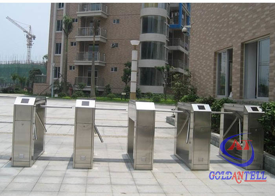 Outside Waterproof Entrance Control Turnstile Gate 1.5mm Thickness With NFC Reader