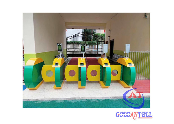RFID Barcode Facial Recognition Flap Barrier Gate Pedestrian Access Control System