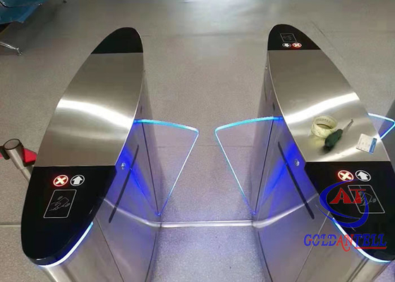 Codeleser Flap Type des Eingangstür-Zugriffskontrolldrehkreuz-automatischer Fingerabdruck-RFID