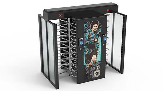 RFID-Karten-QR Code-Fingerabdruck-volle Höhen-im GesichtDrehkreuze für Stadion IP62 im Freien