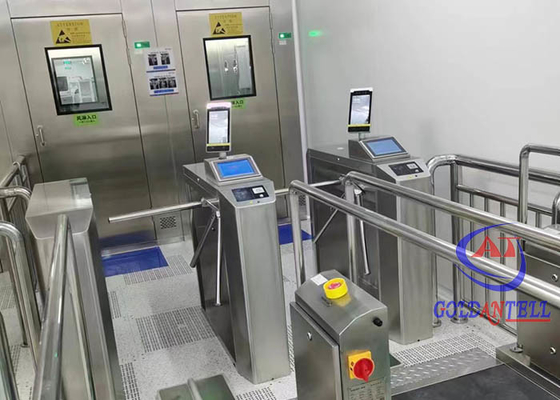 QR Code nehmen von Gesichtsanerkennungs-Drehkreuz ESD-Sicherheit mit Wärmekamera Fingerabdrücke