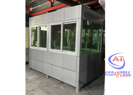 Kundengebundener modularer Fertigticketstand-Edelstahl im Freien mit Aluminiumplatte