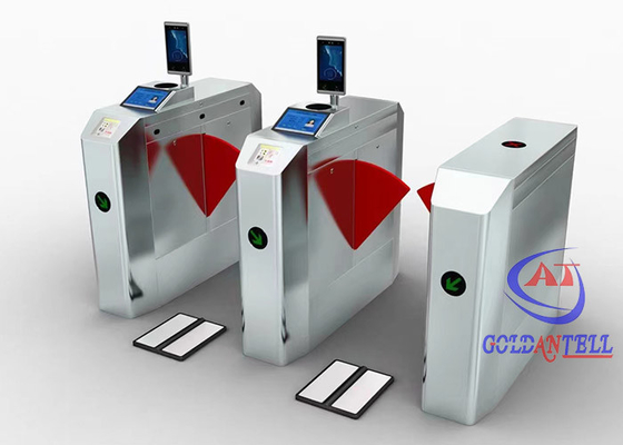 Doppeltes beflügelt Karten-Zugriffskontrolldrehkreuze des automatischen Drehkreuz-Tor-Infrarot-RFID