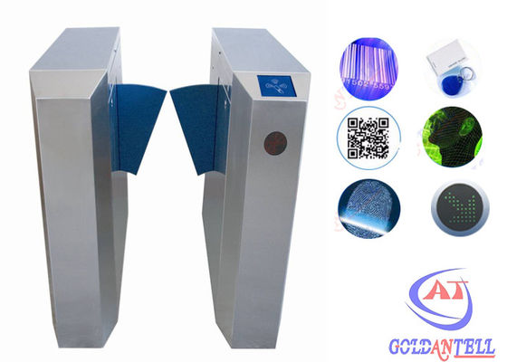 Pedestrian waist height turnstiles remote controls wireless alarm system
