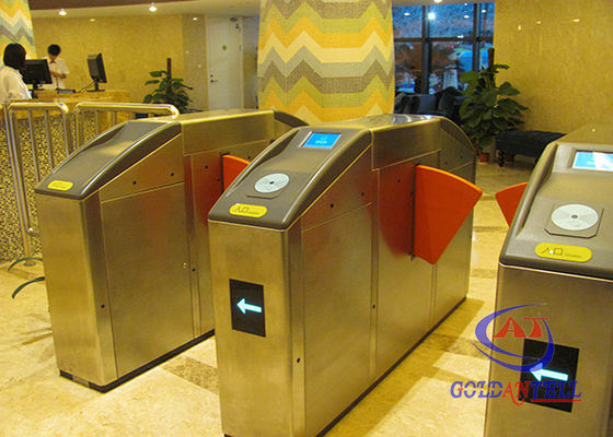 Fast speed passing metro Flap Barrier Gate with automatic Reset Functions