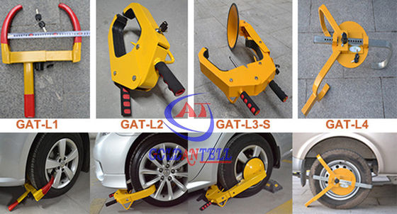 Yellow / Orange Professional Car Wheel Clamps For Trailers / Motorhomes G.W 5.4KG