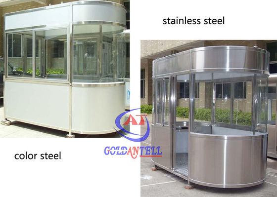 Flexibler Plan mobiler Edelstahl-Platten-Sicherheitsbeamte-Booths
