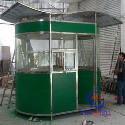 Reliable Steel Frame Outdoor garden sentry box , Prefab Guard House
