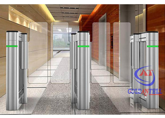 Hohes Glasleitblech-optisches Drehkreuz-Zweikanalsteuerung Swing Barrier Gate für Ausgang