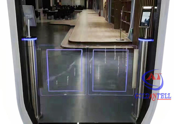 Einzelnes Pole-Schwingen-Sperren-Tor-mechanischer Fußgänger-Gesichts-Leser Security Turnstile Gate