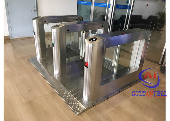 Biometrisches Drehkreuz-Bürogebäude-Glasdrehkreuz-Tür des Fingerabdruck-RFID