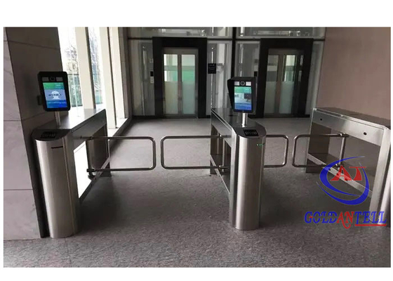 Außenwasserdichtes Swing Barrier Gate mit QR Code Reader RS485 TCP/IP-Port