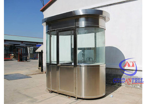 Modernes Prefabrikhaus aus Edelstahl Sicherheitskabine Wasserdicht Niedrigpreisstation Vorgefertigtes Wachzimmer