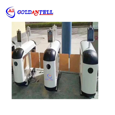 angepasste LANE Breite 600-900mm Gesichtserkennung Halbautomatische Drehscheibe mit 1200*280*1000mm Abmessungen