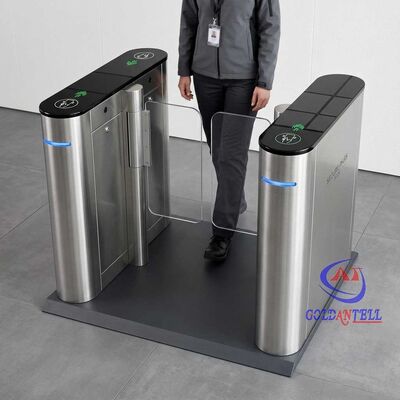 41=Ultra-slim White Swing Turnstile Mini Speed Gate DC Brushless Motor Custom Colorful Barrier for Boutique and Retail Store CE