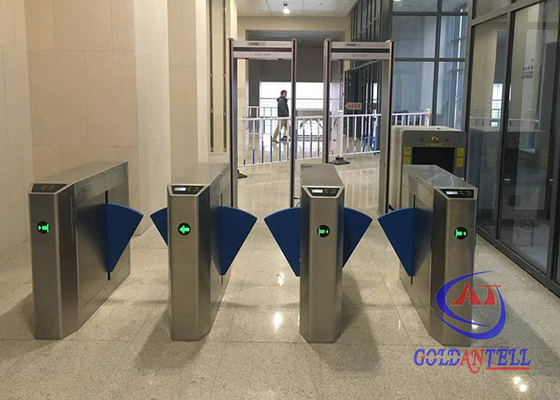 Wasserdichtes Fußgängereintrittsbarriere-Tor der sicherheits-IP54 mit automatischem RFID LED Ditector
