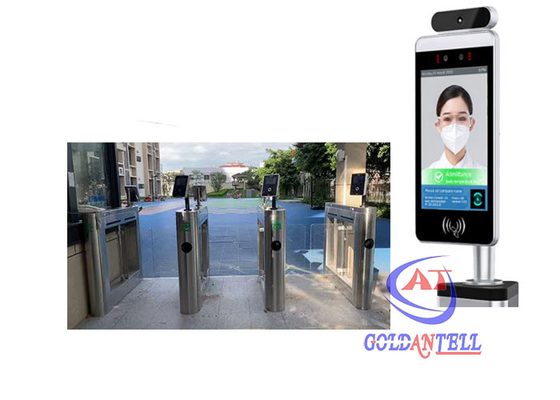 Biometrische RFID-Kartenleser-Sicherheits-elektrisches Thermo Scanner-Gesichtserkennungs-Tür-Zugangs-System-Drehkreuz