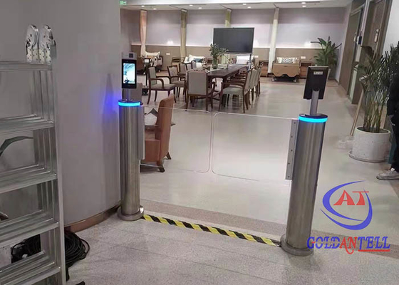 Einzelnes Pole-Schwingen-Sperren-Tor-mechanischer Fußgänger-Gesichts-Leser Security Turnstile Gate