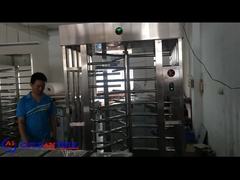 GAT-504 Einfach-Eingangs-Hochturniket mit Kartenleser und Fingerabdruck-Steuergerät