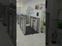 Hochsicherheit 304 SS Anti-Pinch Geräuscharme Gesichtserkennung E Tor für öffentliche Gebäude